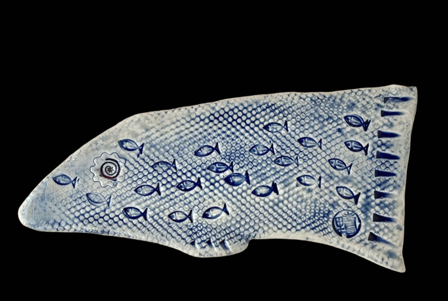 "Scrap-Fish" Porcelain Dish Juls Inventory 9.5" X 5"
