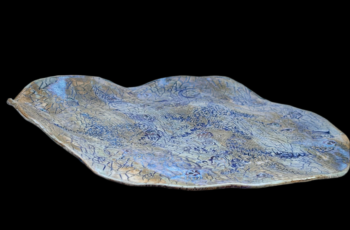 Sea Star and Fish Footed Wall Plate Juls