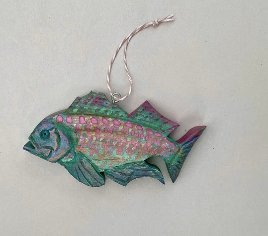 Small Wooden Fish Ornaments Daniel Floyd Inventory