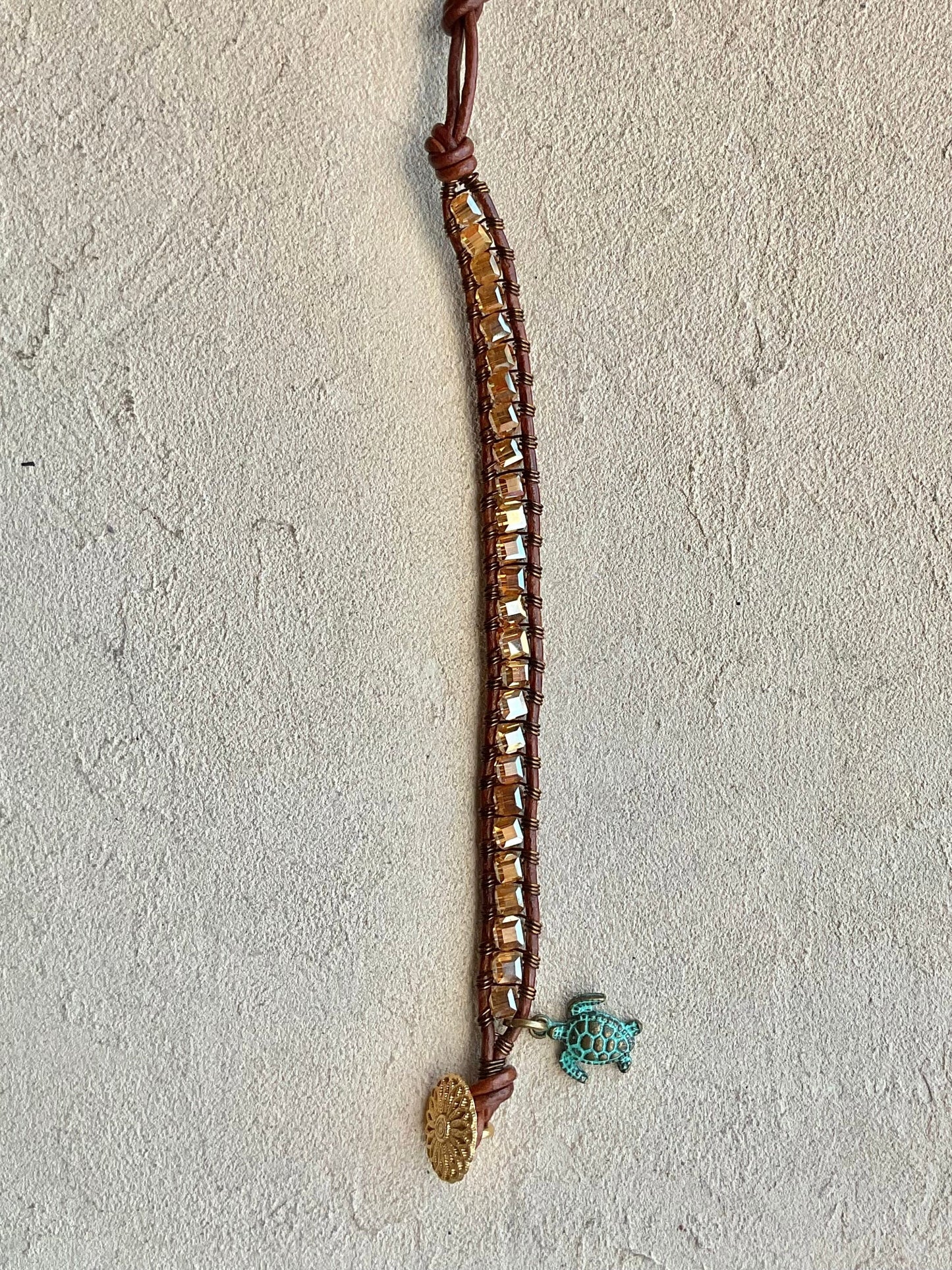 "Sparkling Seas" Swarovski Crystal Bracelets Heidi Duran Inventory Golden Yellow