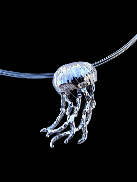 Sterling Silver Jellyfish Pendant Michiko Inventory Pendant