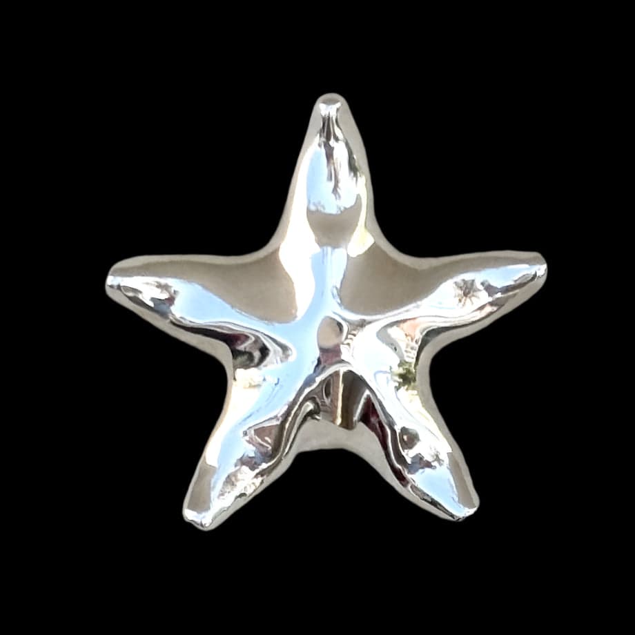Sterling Silver Starfish Pendant Collection Michiko Inventory XL: 1 5/8"