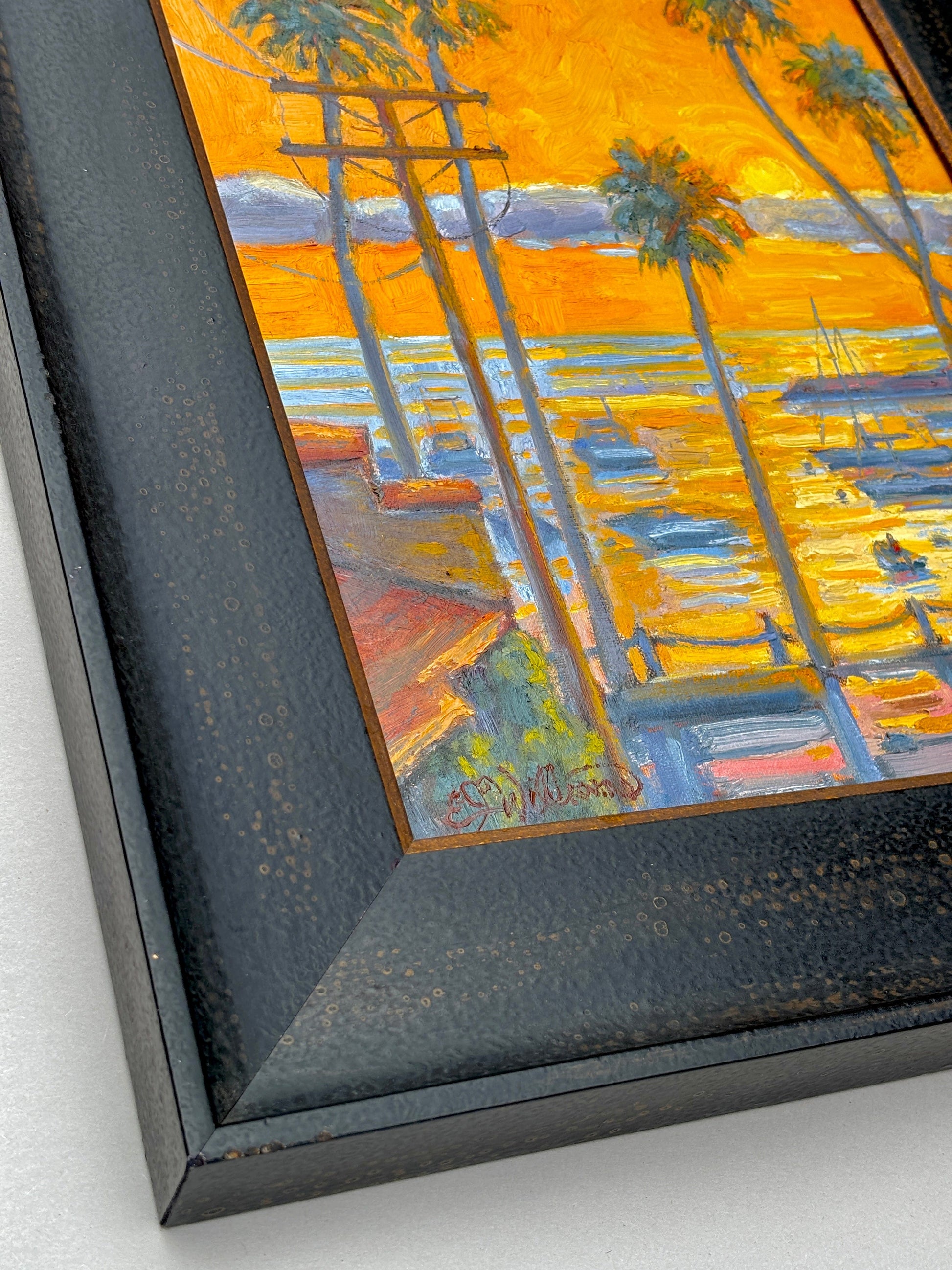 "Tequila Sunrise" Original Oil Painting EJ Williams Consignment