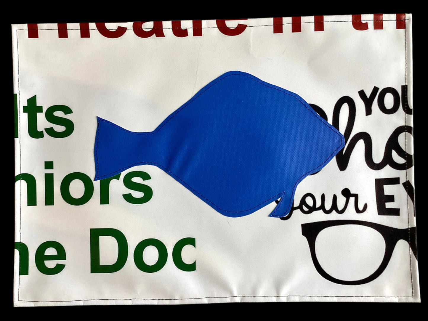 Vinyl Placemat - Catalina Banners K Hawthorne Inventory Halibit - WHite Mat