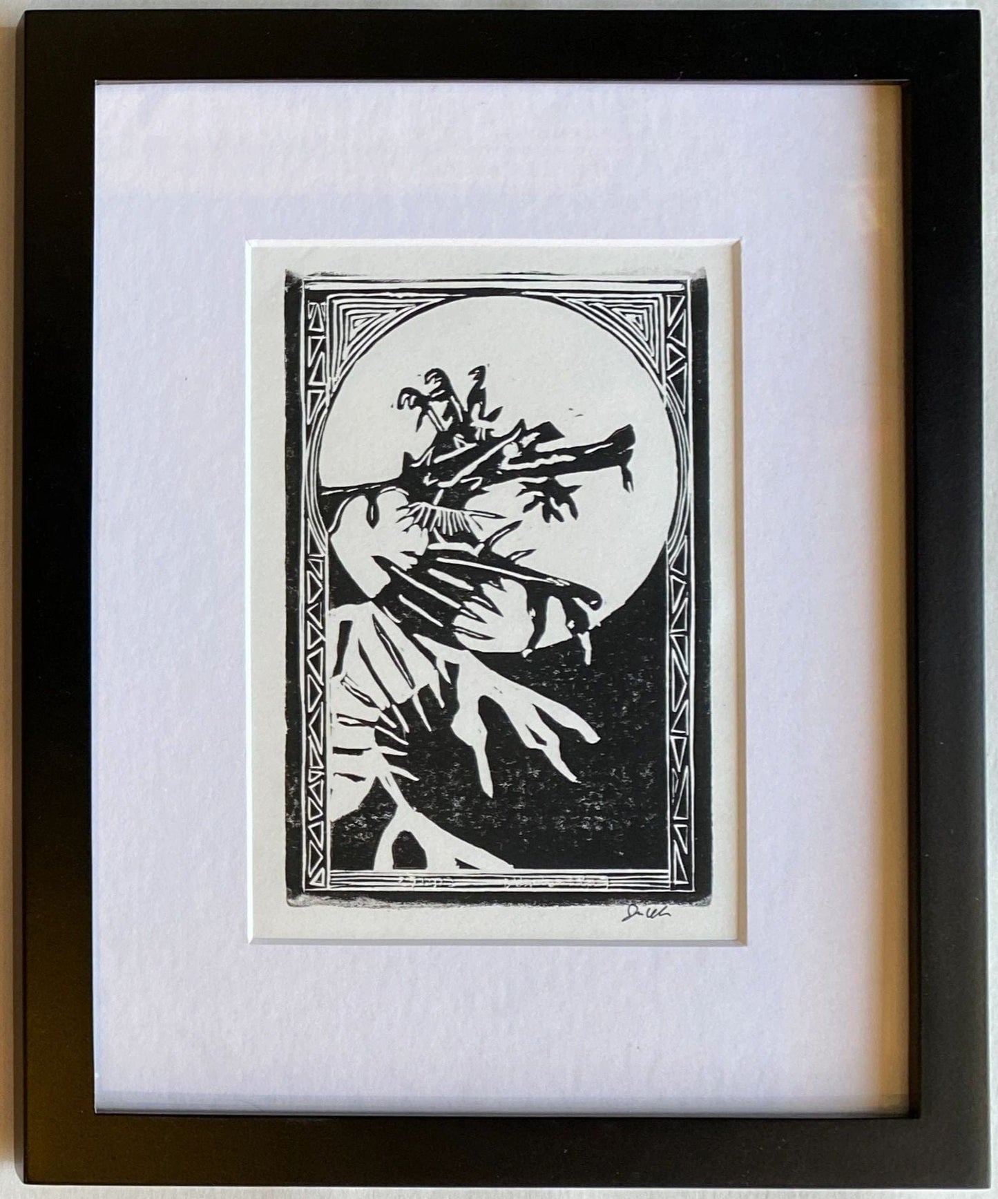 "Weedy Seadragon" Block Print EJ Williams Consignment