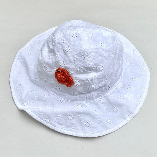 White Eyelet Infant/Kid Bucket Hat K Hawthorne Consignment
