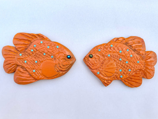 Wooden Carved Garibaldi Fish Daniel Floyd Inventory