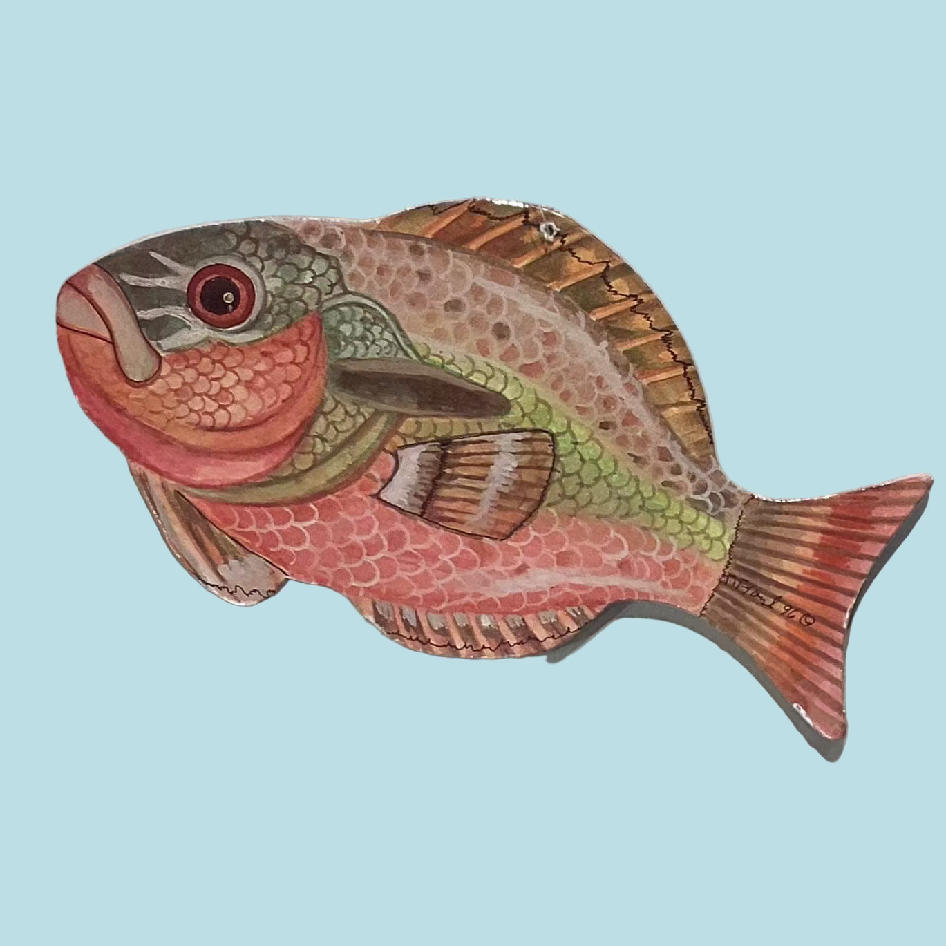 Wooden Fish Ornament Afishinados Afishinados Inventory