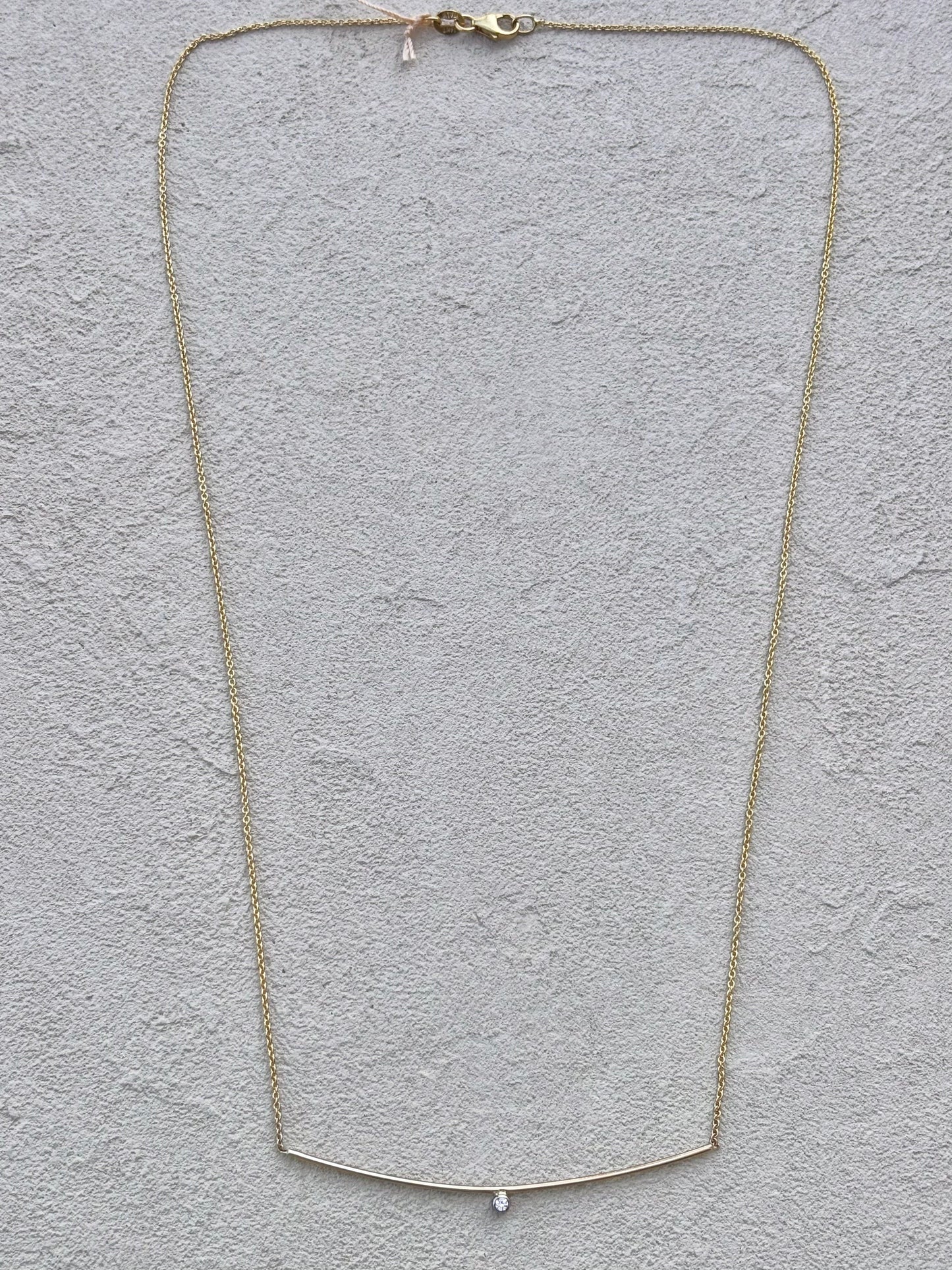 14K Yellow Gold Necklace with Diamond Michiko Consignment