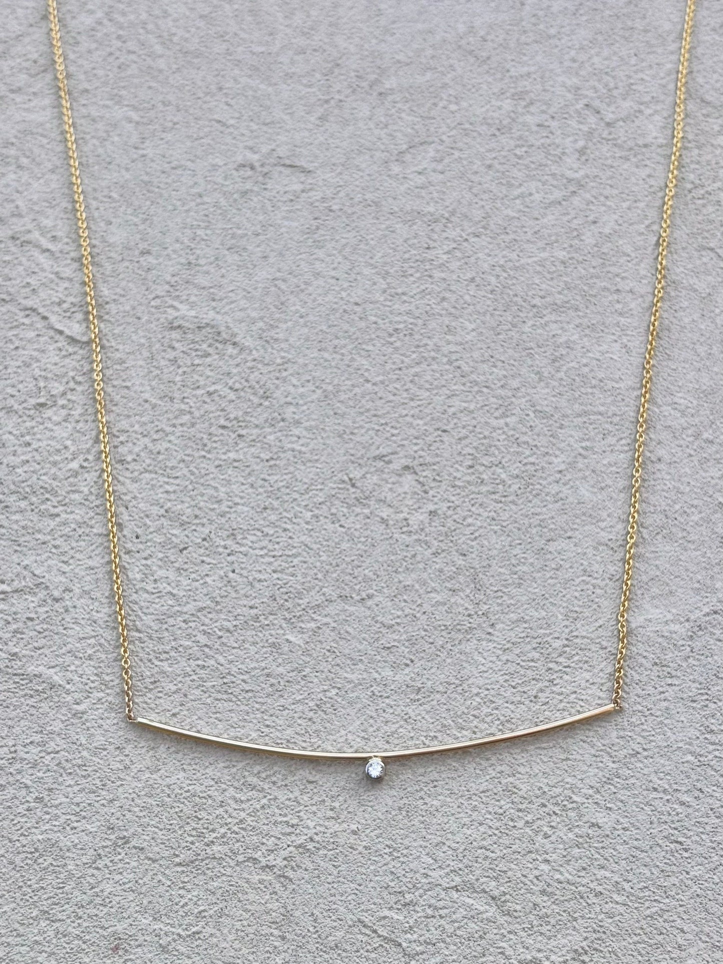 14K Yellow Gold Necklace with Diamond Michiko Consignment