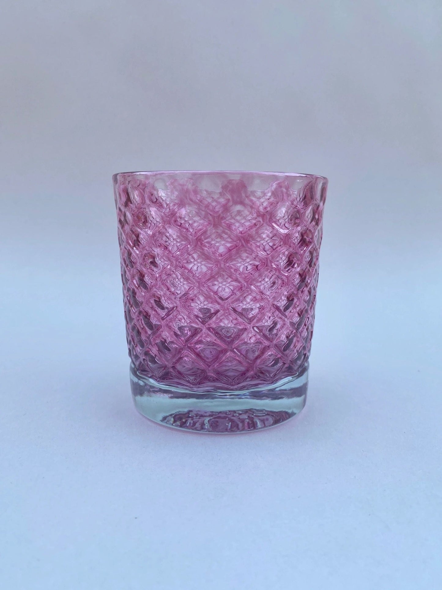 8oz High Ball Hand Blown Fish Scale Glasses - WARM TONED BGL (2 B Glass) Inventory Pomegrante