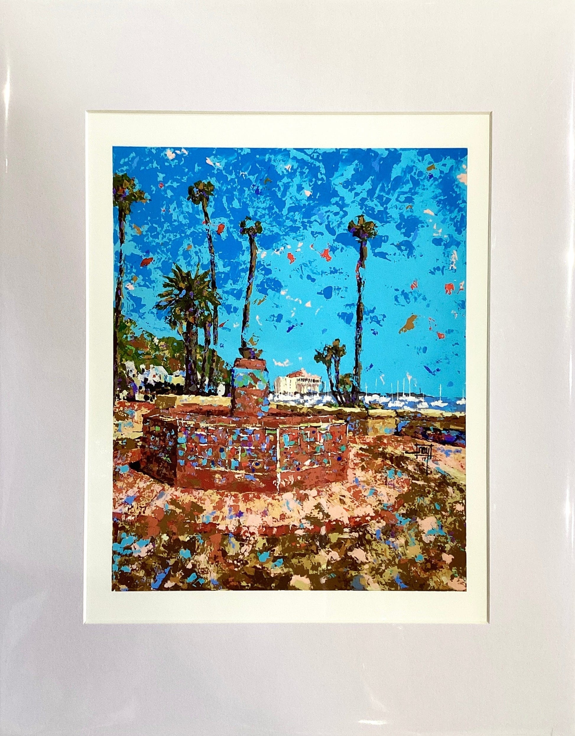 "Avalon Fountain of Romance" Giclee Print Ray Hart Consignment