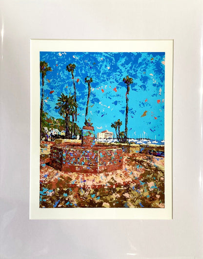 "Avalon Fountain of Romance" Giclee Print Ray Hart Consignment