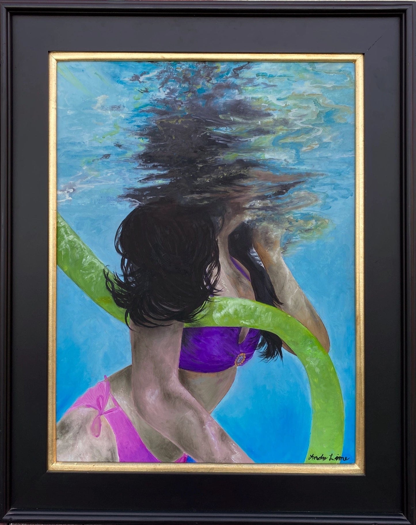 "BELOW THE SURFACE" Original Oil Painting Andrea Forbush Consignment