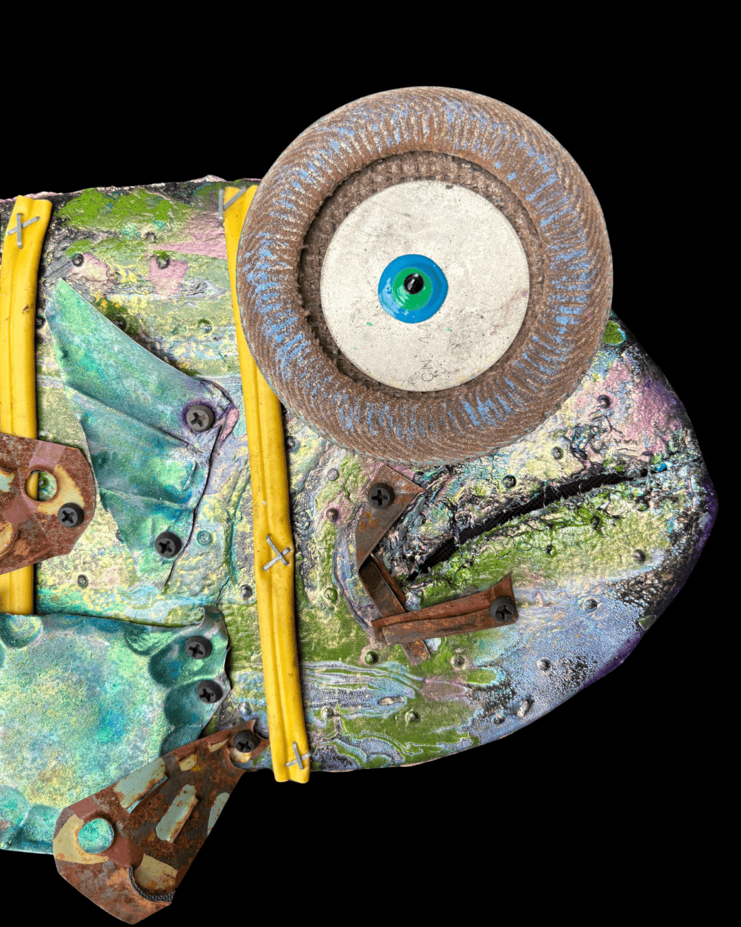 "Big-Eye"Hand Plane Fish - Upcycled/Eco-Folk Art Rodrigo Consignment