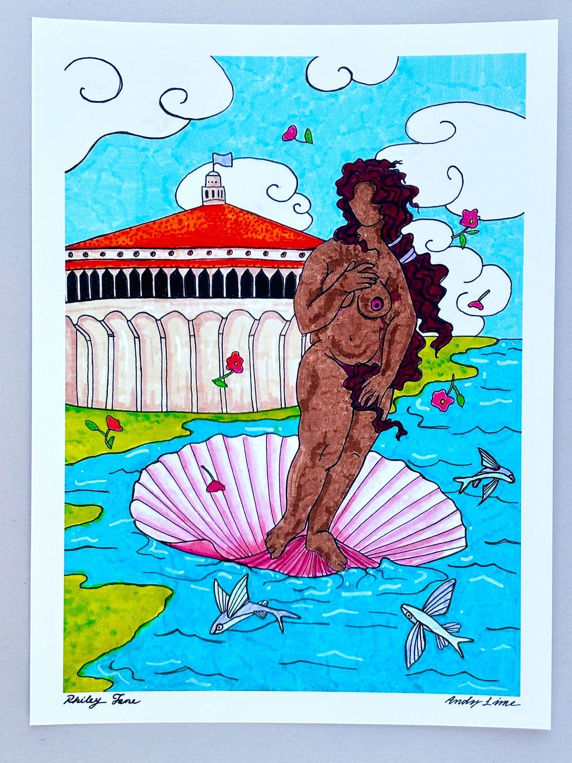 "Birth of Venus" Prints Andrea Forbush Consignment