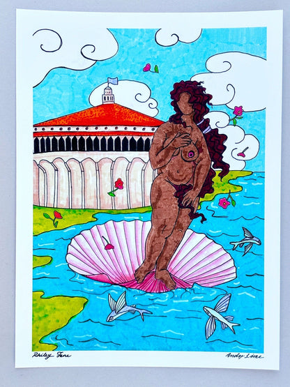 "Birth of Venus" Prints Andrea Forbush Consignment