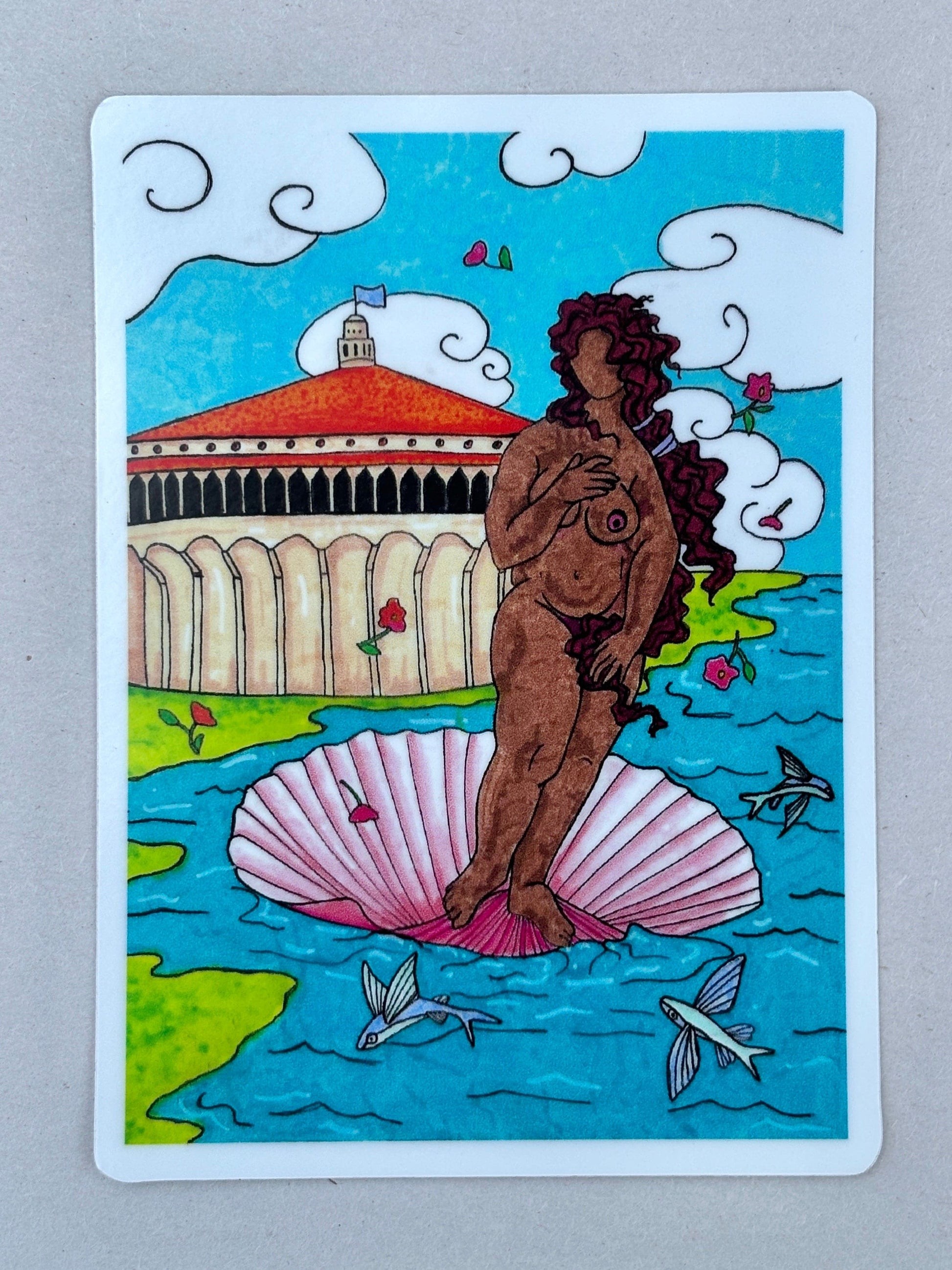"Birth of Venus" Vinyl Stickers Andrea Forbush Consignment