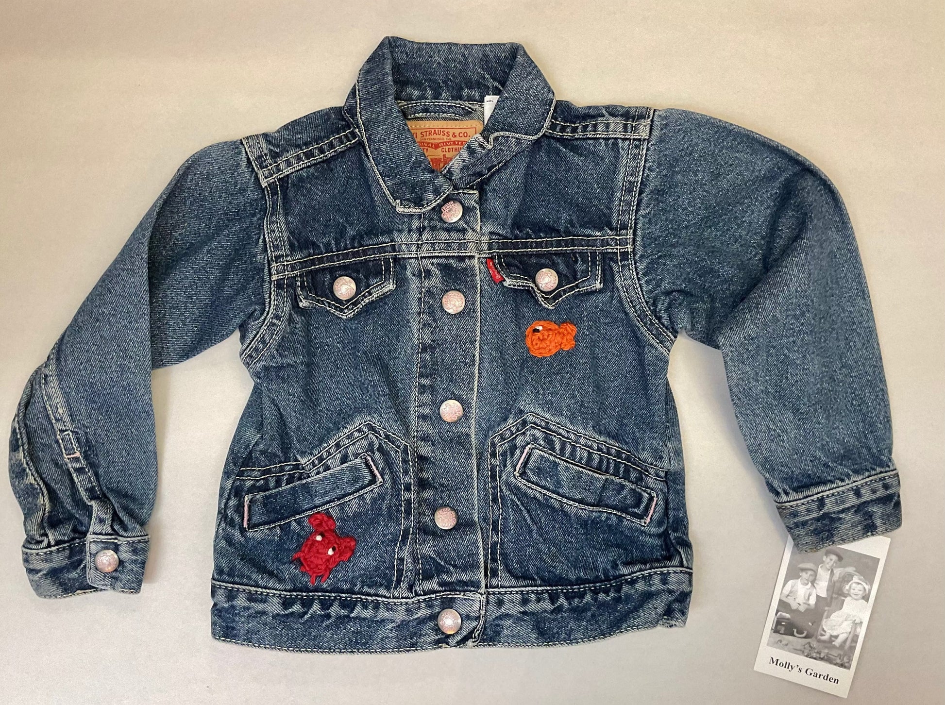Blue Denim Toddler Jackets K Hawthorne Consignment 3T : Angled Pockets