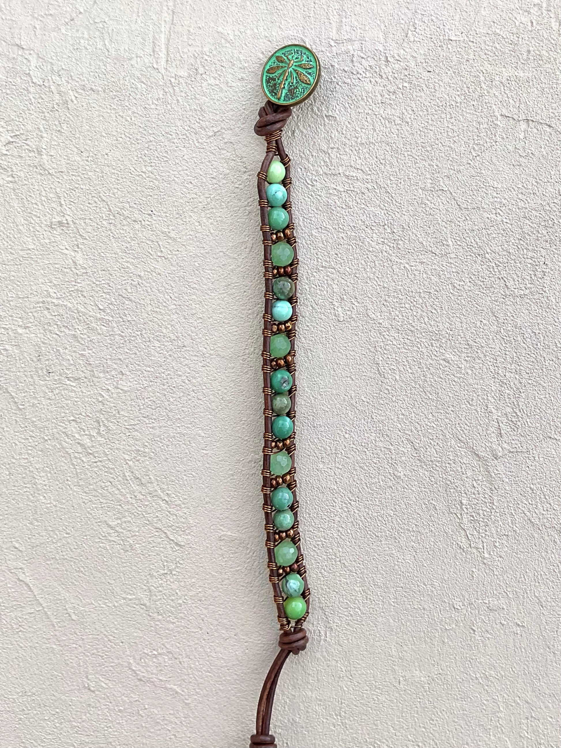 "Blue Seas" Bracelet Collection Heidi Duran Inventory Chrysoprase