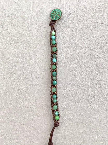 "Blue Seas" Bracelet Collection Heidi Duran Inventory Chrysoprase