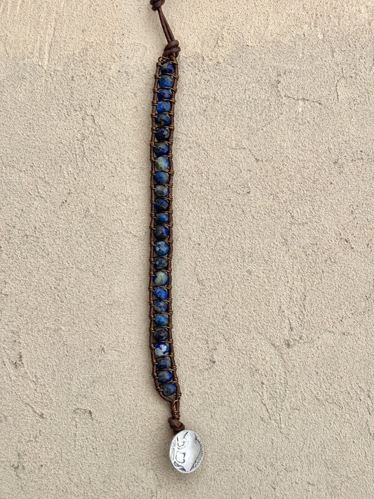 "Blue Seas" Bracelet Collection Heidi Duran Inventory Lapis (faceted)