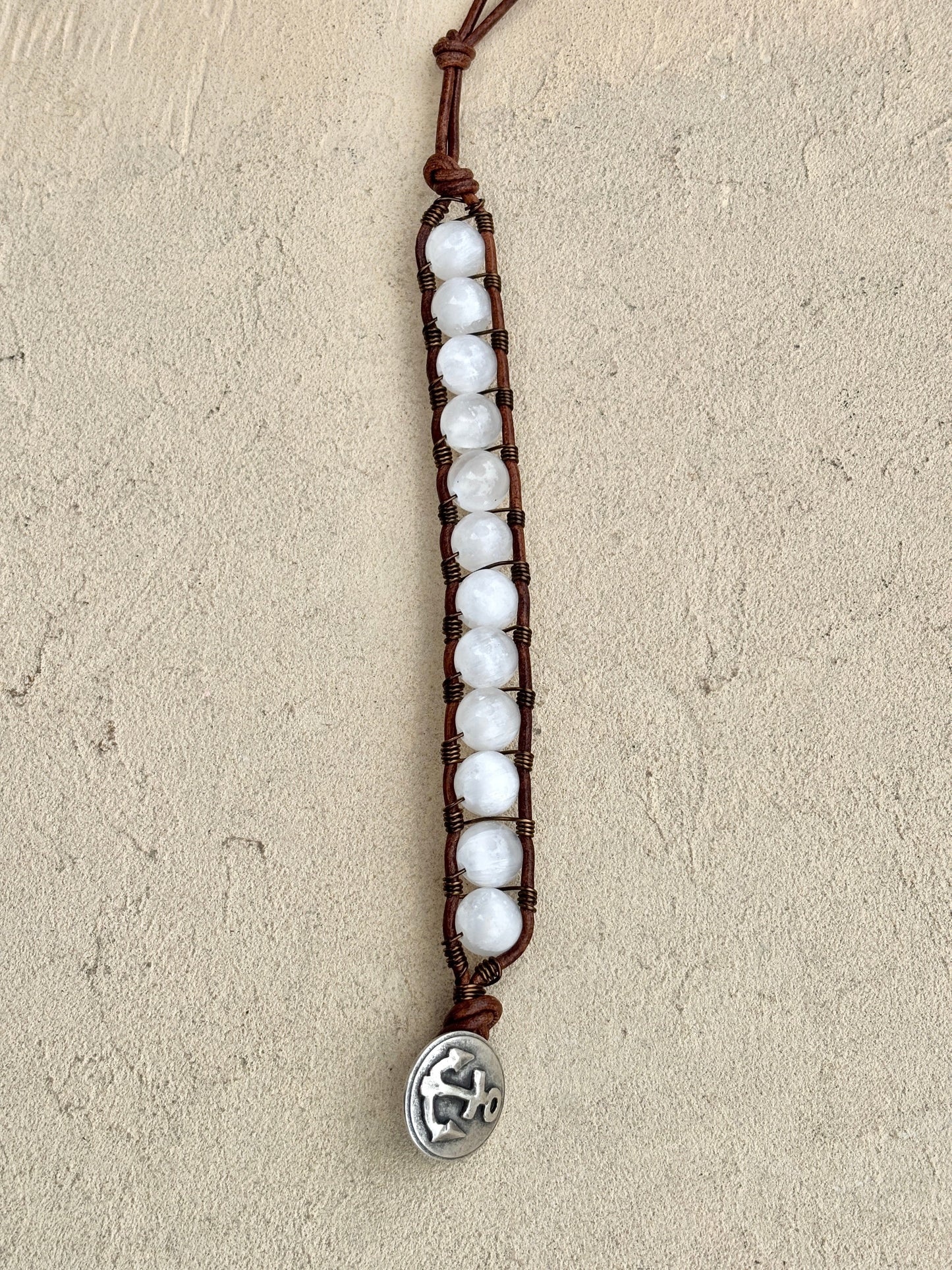 "Blue Seas" Bracelet Collection Heidi Duran Inventory Large Selenite