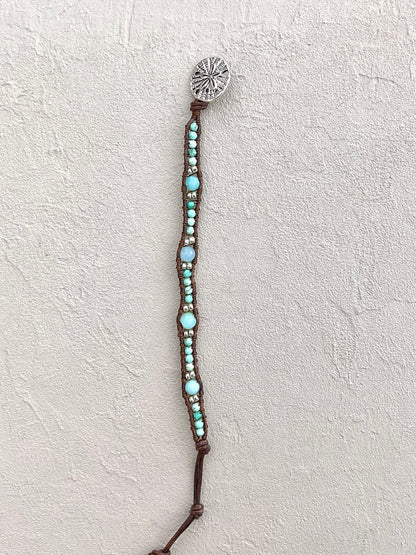"Blue Seas" Bracelet Collection Heidi Duran Inventory Peruvian Opal and Amazonite