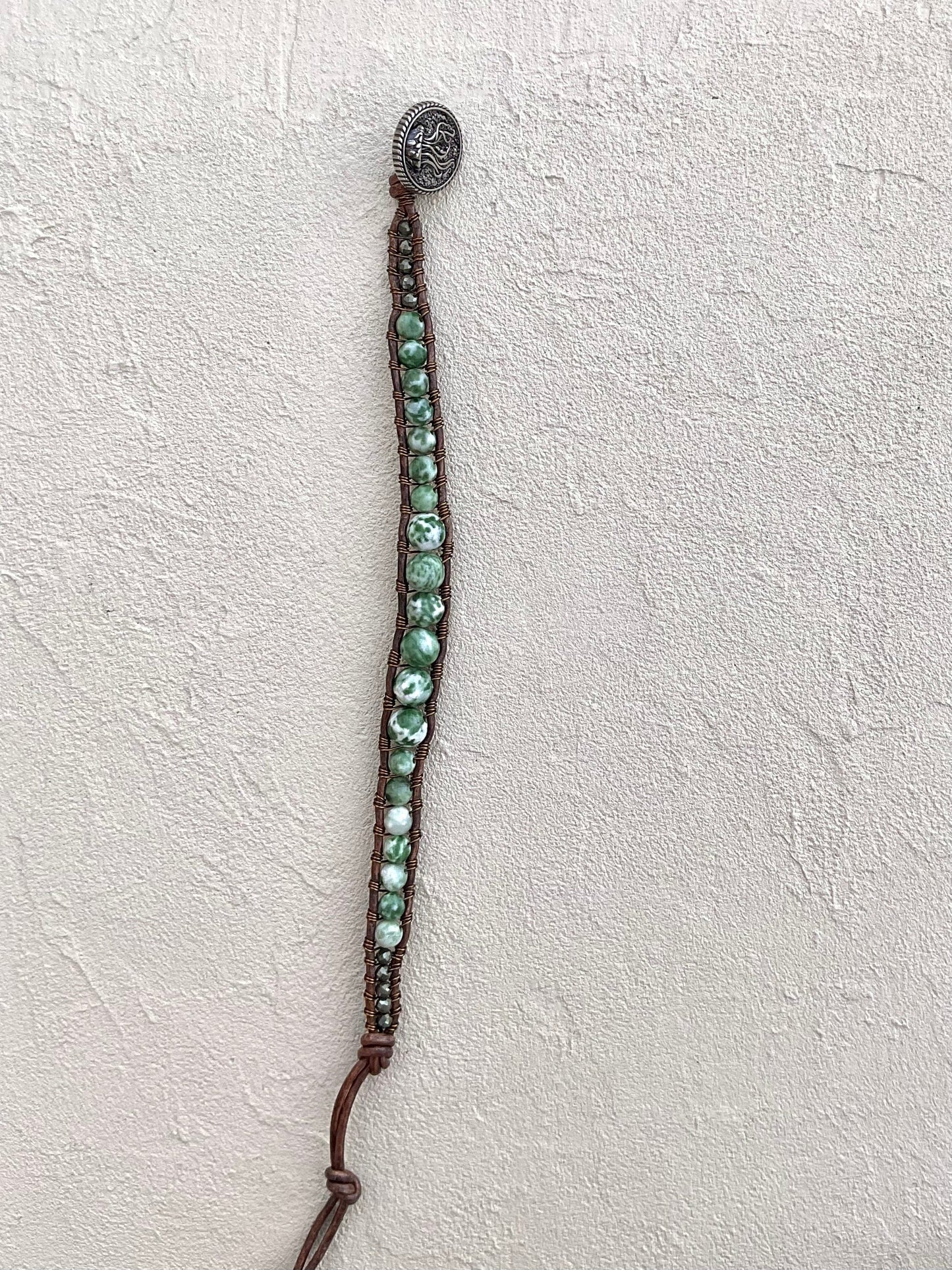 "Blue Seas" Bracelet Collection Heidi Duran Inventory Spotted Jasper