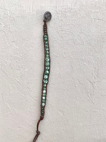 "Blue Seas" Bracelet Collection Heidi Duran Inventory Spotted Jasper