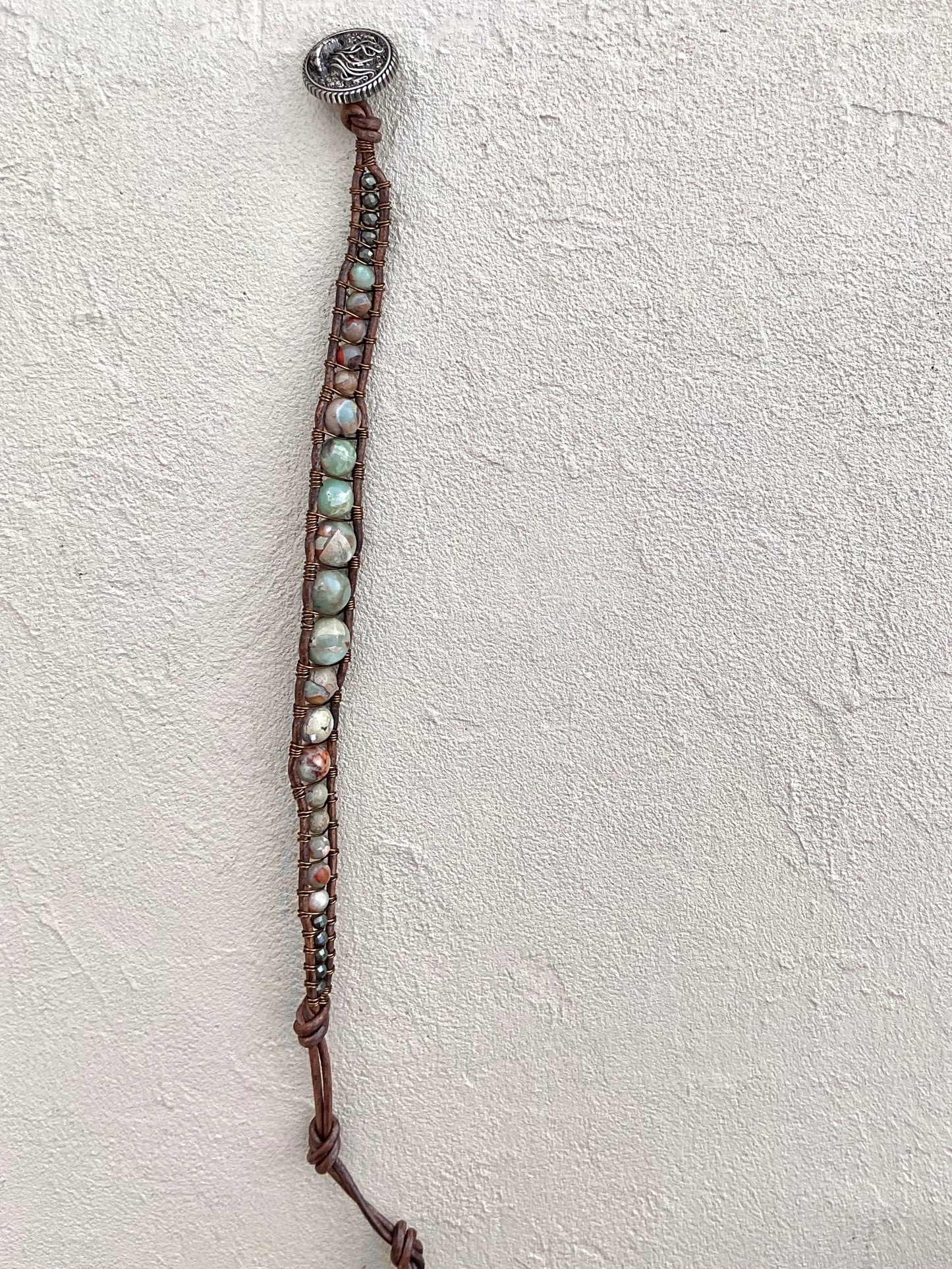 "Blue Seas" Bracelet Collection Heidi Duran Inventory Terra Jasper