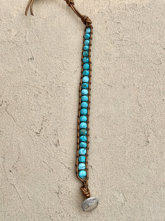 "Blue Seas" Bracelet Collection Heidi Duran Inventory Turquoise Magnesite