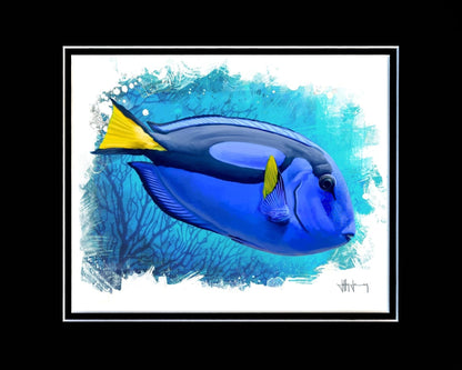 Blue Tang Print Jeff Jenny Consignment