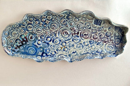 Bubble Patterned Fish Tray Juls Inventory 15" x 6.5" x 1"