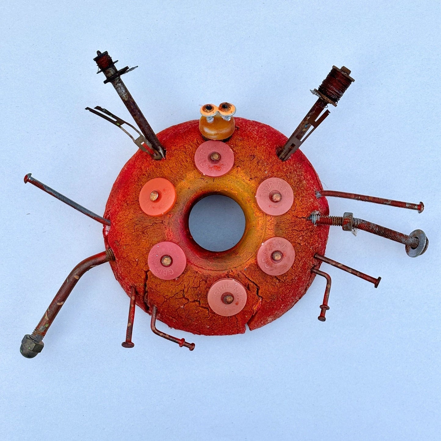 Buoy "Crabs" Folk Wall Art Rodrigo Inventory Orange