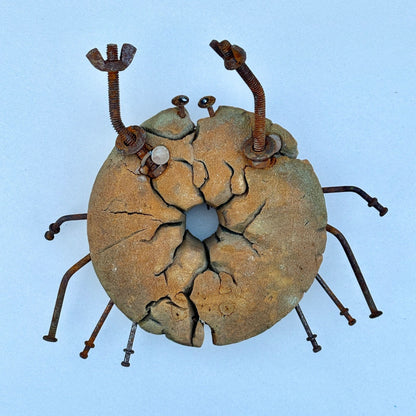 Buoy "Crabs" Folk Wall Art Rodrigo Inventory Rusty Brown