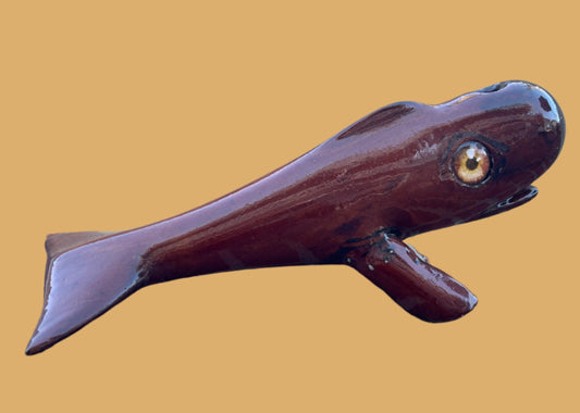 Burl Wood Sperm Whale Chris Aronson Consignment