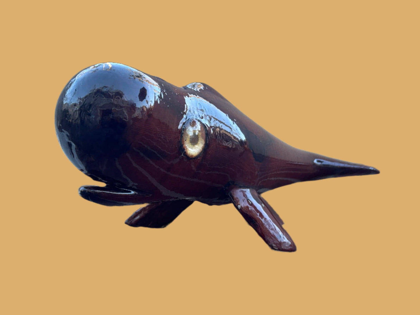 Burl Wood Sperm Whale Chris Aronson Consignment