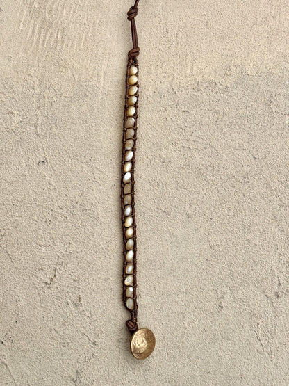 "California Kelp" Bracelet Collection Heidi Duran Inventory Mother of Pearl