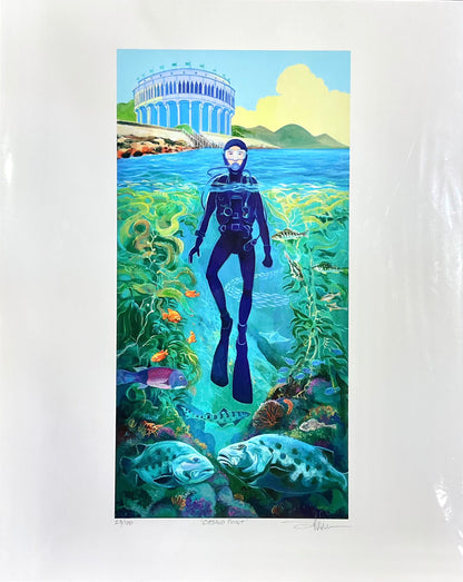 "Casino Point" Giclee Print Stephen Holman Consignment 16" X 20"