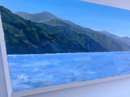 "Catalina Coastline" Original Acrylic Painting by Kallie Kallie Consignment