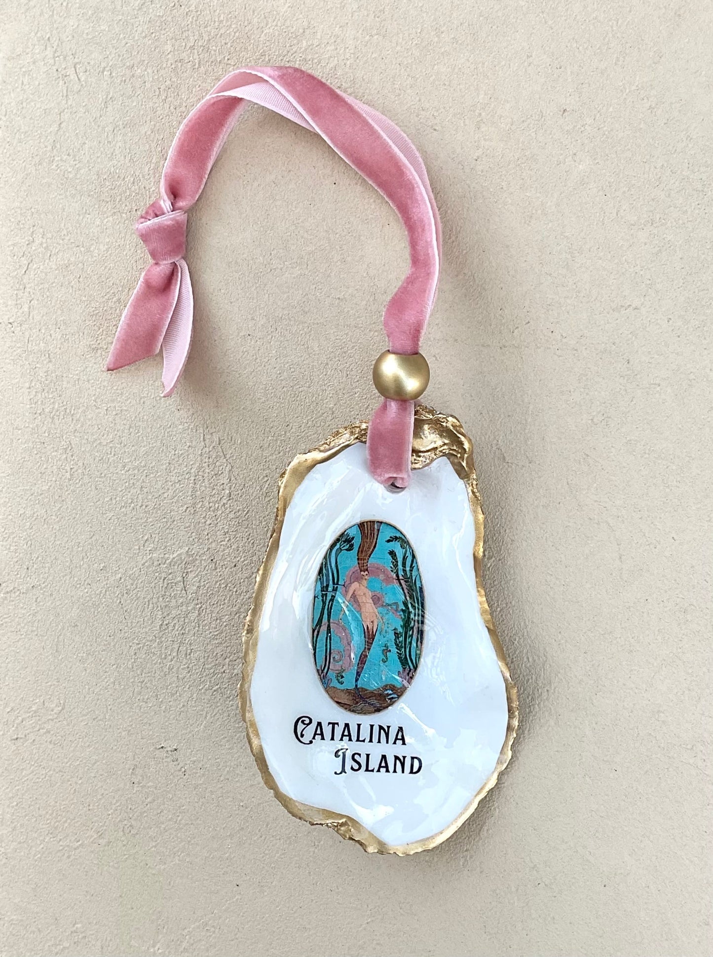 Catalina Icon Shell Ornaments Kellie Logsdon Consignment CASINO MERMAID