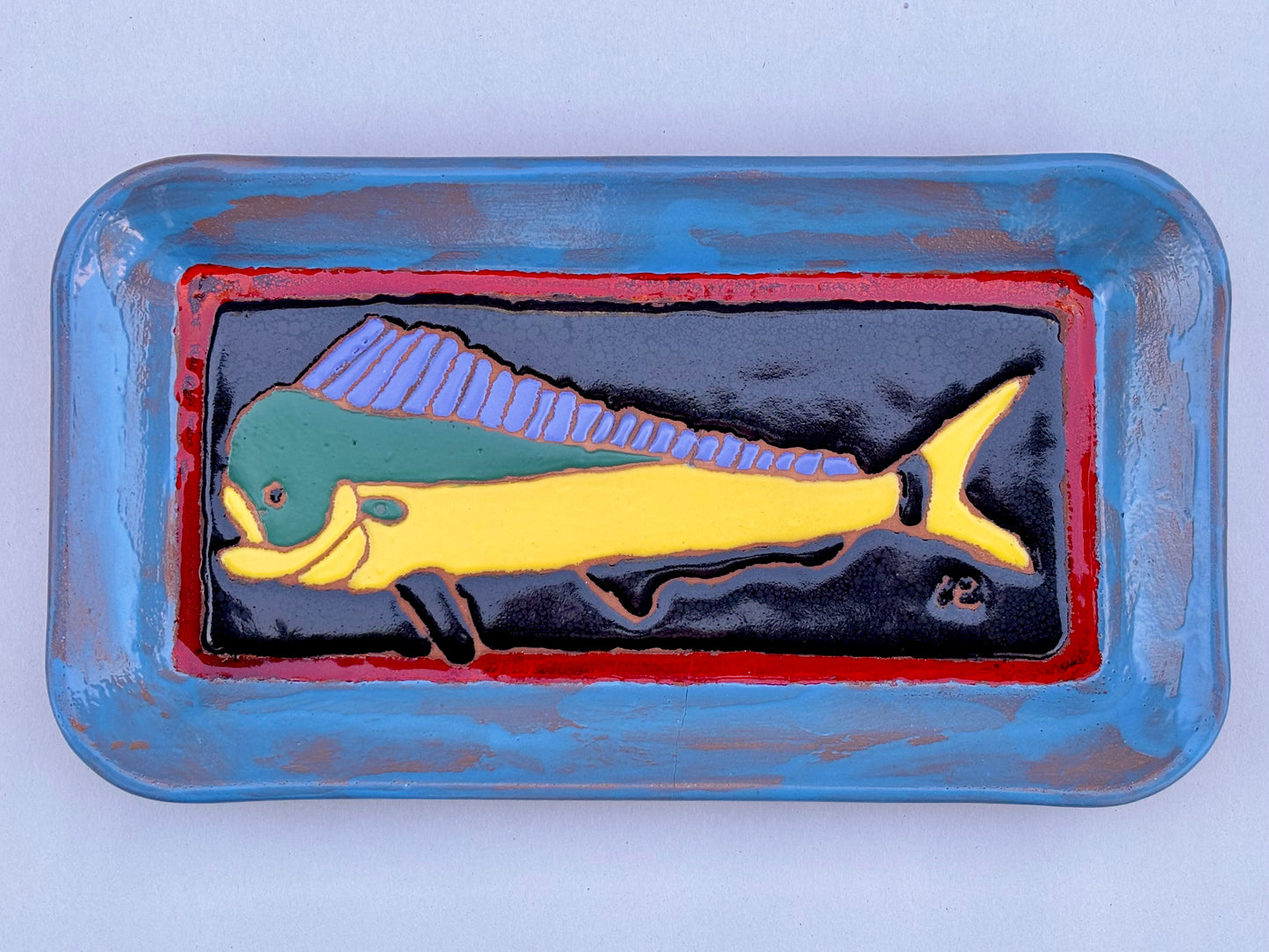 Catalina Island Fish Plate - Rectangle Chris R Inventory Dorado