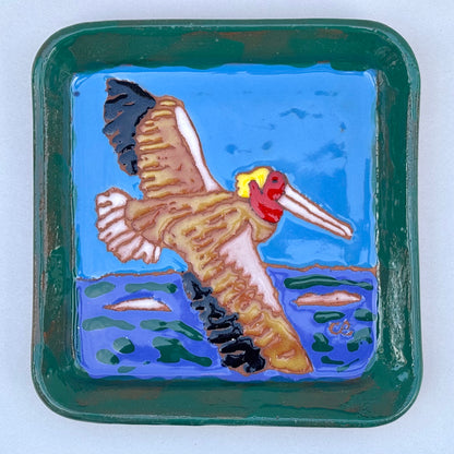 Catalina Island Fish Tile/Plate Chris R Inventory Flying Pelican