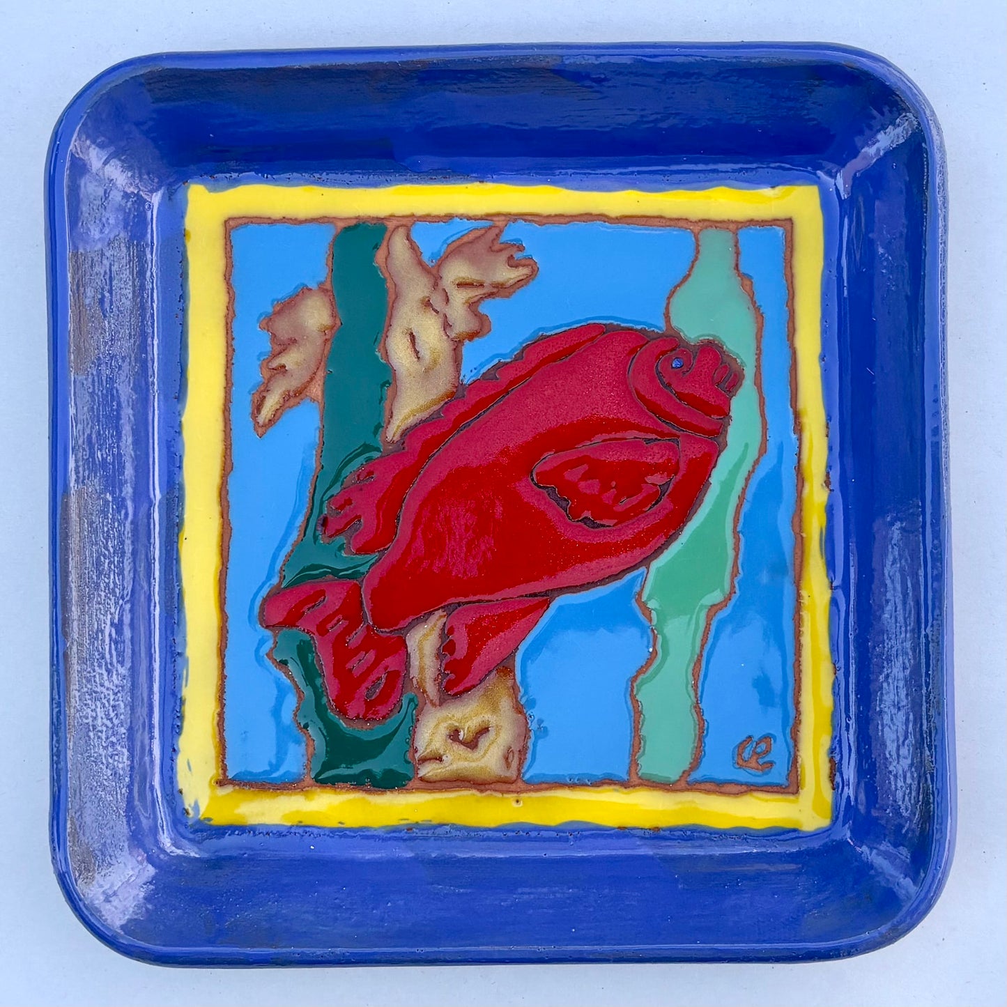Catalina Island Fish Tile/Plate Chris R Inventory Garibaldi