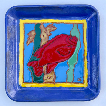 Catalina Island Fish Tile/Plate Chris R Inventory Garibaldi