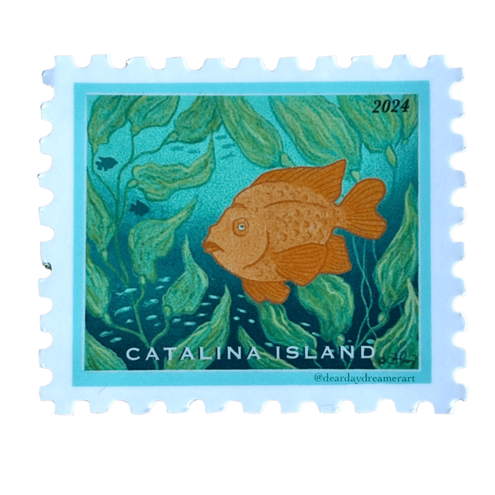 Catalina Island Garibaldi Sticker Monica Consignment