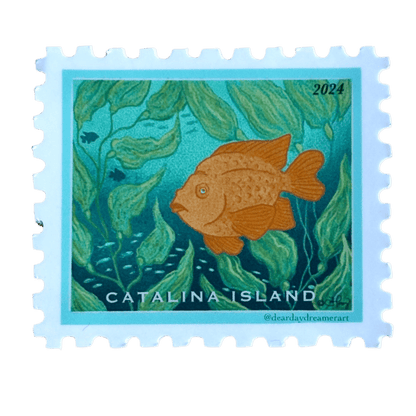 Catalina Island Garibaldi Sticker Monica Consignment
