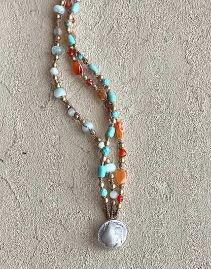 Catalina Sunset Bracelet Heidi Duran Inventory Buffalo Coin Button