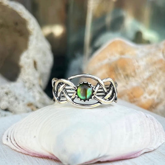 Celtic Knot Abalone Ring J. Anderson LTL Inventory